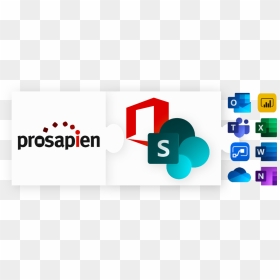 Pro-sapien Integrates With Sharepoint Online In Office - Graphic Design, HD Png Download - sharepoint logo png