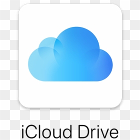 Icloud Icon With Icloud Drive Text - Icon Icloud Drive, HD Png Download - icloud png