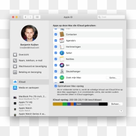 Mac Icloud Settings - System Preferences Apple Id, HD Png Download - icloud png