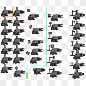 Black-and-white, HD Png Download - fire sprite sheet png
