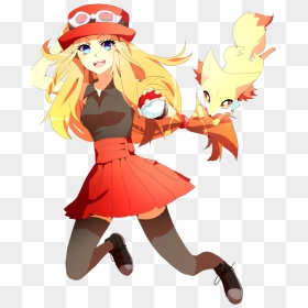Pokemon Xy Serena Fanart Sai Png Version By Exghost - Pokemon Xy Serena Fanart, Transparent Png - pokemon trainers png