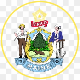 Maine, HD Png Download - california state seal png