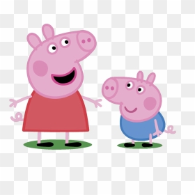 Peppa Pig Y Su Hermano Fondos De Pantalla Hd - Animated Peppa Pig Gif, HD Png Download - peppa pig cumpleaños png