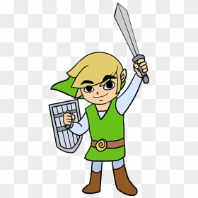 How To Draw Link - Drawings Of Zelda Characters, HD Png Download - link botw png