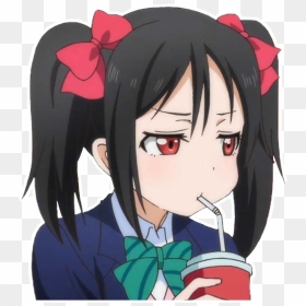 #anime #nico #niconiconii #lovelive - Nico Yazawa Sip, HD Png Download - nico nico nii png