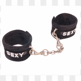 Black Sexy Diamante Wrist Cuffs - Strap, HD Png Download - sexy word png