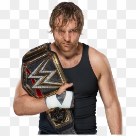 Dean Ambrose With Wwe Championship, HD Png Download - dean png