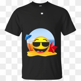 Transparent Cool Shades Png - Doc Holliday T Shirt Val Kilmer, Png Download - beach emoji png