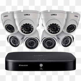 8-channel Security System With Eight 1080p Hd Outdoor - Ip Camera Installation Service, HD Png Download - dirty lens png