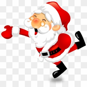 Santa Claus Christmas Tree - Happy Santa Claus Png, Transparent Png - hidan png