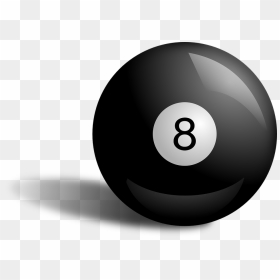 Transparent 8 Ball Png, Png Download - black ball png