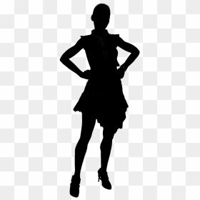 Silhouette Woman Girl - Woman Silhouette Short Hair, HD Png Download - pelo png