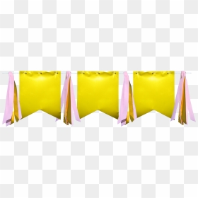 Banderín Oro Con Cintas, HD Png Download - cintas decorativas png