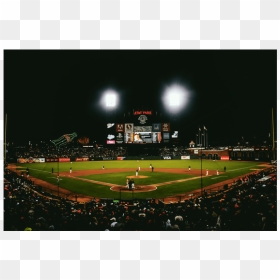 Baseball Field At Night, HD Png Download - atat png