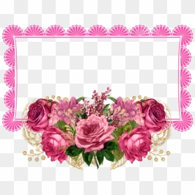 #marco Con Flores @aracelyzurita1 - Hybrid Tea Rose, HD Png Download - marco de flores png