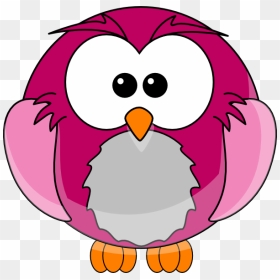 Clip Art At Clker - Purple Owl Cartoon, HD Png Download - buho png