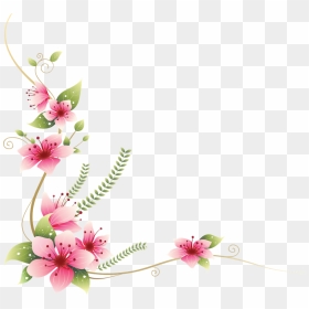 Transparent Flower Decoration Png, Png Download - marco de flores png