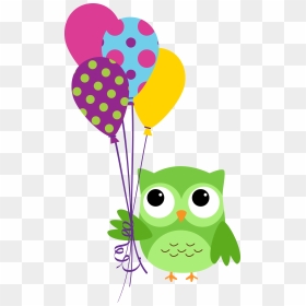 Balloons Clipart Owl - Party Owl Clip Art, HD Png Download - buho png
