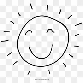 Sol Página Para Colorear - Smiley, HD Png Download - sol animado png