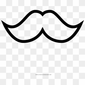 Moustache Coloring Page - Bigotes Para Colorear E Imprimir, HD Png Download - bigode png