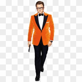 Kingsman Eggsy Orange Suit, HD Png Download - kingsman logo png