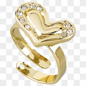 Transparent Corazon Dorado Png - Body Jewelry, Png Download - anillos de boda png