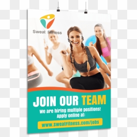 Join Our Team Poster Template Preview - Fitness Grupal, HD Png Download - join our team png