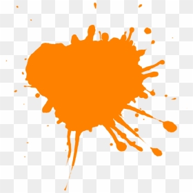 #tinta #laranja #tintalaranja - Transparent Yellow Splash Png, Png Download - tinta png