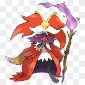 Mega Delphox By Lucas Costa-d9osc15 - Mega Delphox, HD Png Download - delphox png
