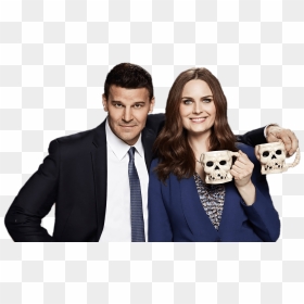 David Boreanaz And Emily Deschanel Bones Clip Arts - Bones Tv Series, HD Png Download - bones.png