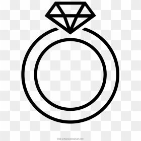 Anillo De Bodas Página Para Colorear - Ring Vector, HD Png Download - anillos de boda png