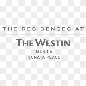 Westin Condo Residences - Westin Sonata Logo Png, Transparent Png - westin logo png