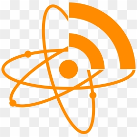 Atom Feeds Icon Clip Arts - Atom Feed Icon, HD Png Download - atom icon png