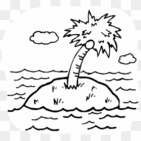 Island - Beach Coloring Pages, HD Png Download - isla png