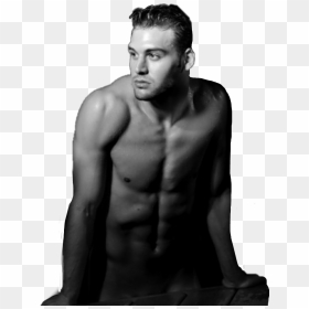 #seminaked Man #leaning #b/w #sticker - Ryan Guzman Sexy, HD Png Download - sexy man png