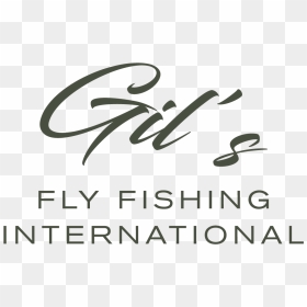 Gil"s Fly Fishing International - Calligraphy, HD Png Download - fly fishing png