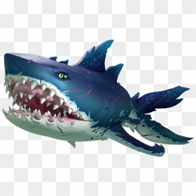 Megalodon - Sea Of Thieves Megalodon, HD Png Download - shark head png