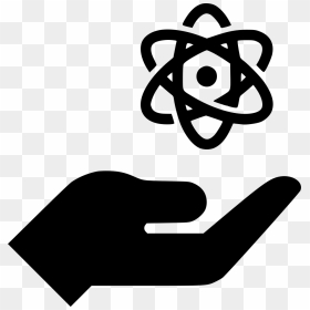 Transparent Atom Hand - Hand Icon Png Transparent, Png Download - atom icon png