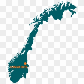 Norvege - Map Norway Vector, HD Png Download - fly fishing png