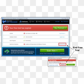 Malwarebytes Free Version, HD Png Download - free trial png
