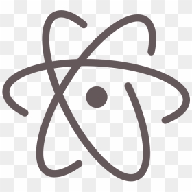 Atom Text Editor Logo, HD Png Download - atom icon png