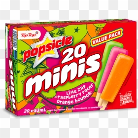 Popsicle Ice Block Mixed Minis Multi Pack Hero Image2 - Chewing Gum, HD Png Download - ice block png