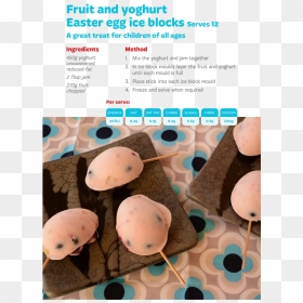 Fruit And Yoghurt Easter Egg Ice Blocks - Animal, HD Png Download - ice block png