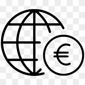 Euro Finance Globe Global Worldwide - Transparent Web Icon Free, HD Png Download - worldwide png