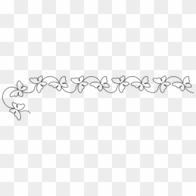 Transparent Butterfly Border Design Png, Png Download - butterfly border png