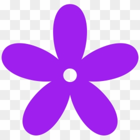 Purple Flowers Clip Art, HD Png Download - butterfly border png