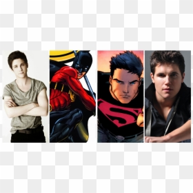 Logan Lerman Red Robin, HD Png Download - tim drake png