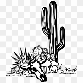 Desert Skull Clip Art, HD Png Download - saguaro png