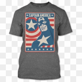 Baseball Dad Shirt, HD Png Download - captain america symbol png