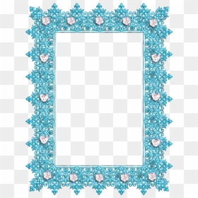 Border Frame Transparent Purple, HD Png Download - blue diamonds png